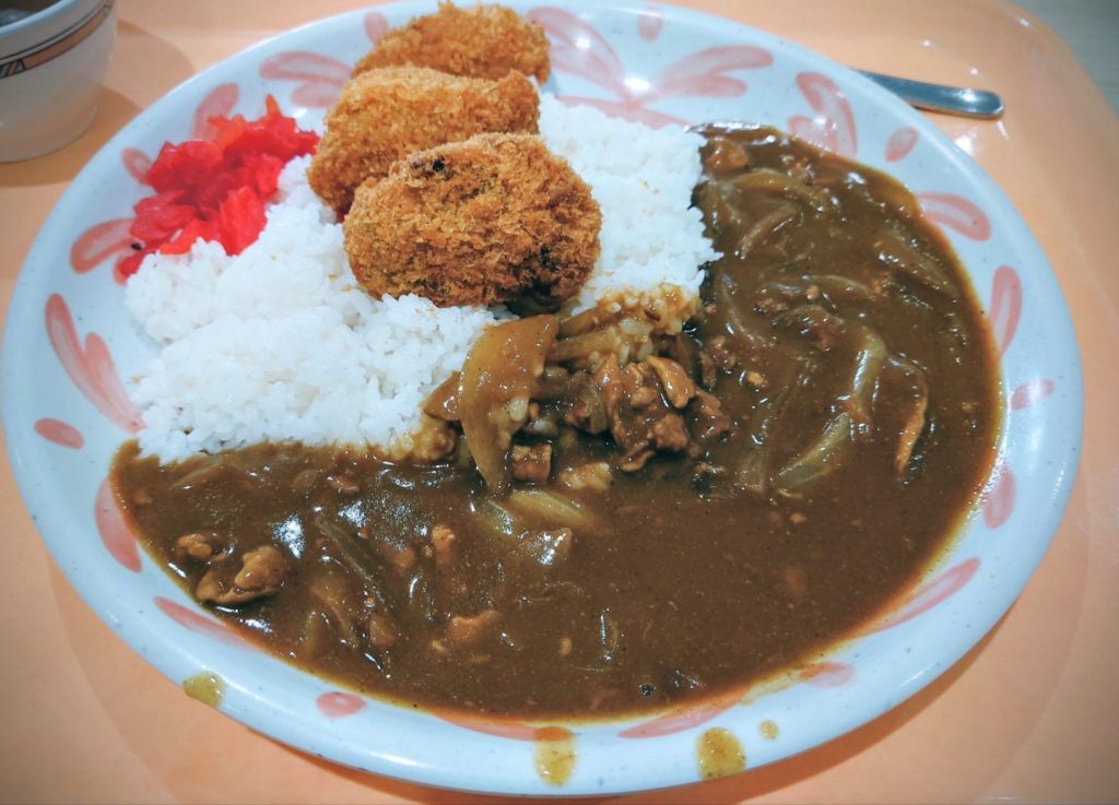ピーマンの肉詰めカレーライス